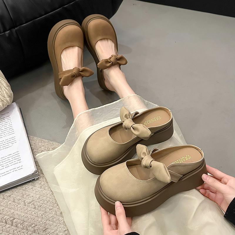 Summer bag head single shoes thick sole one pedal new women s bow cool slippers wear half slippers lazy 35
Summer bag head single shoes thick sole one pedal new women s bow cool slippers wear half slippers lazy 35