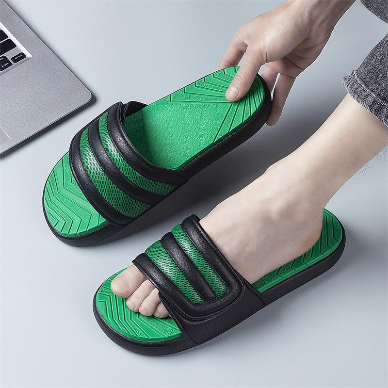 Slippers men s summer wear non-slip high-end soft bottom one-word drag net red beach cool slippers 45 зелений
Slippers men s summer wear non-slip high-end soft bottom one-word drag net red beach cool slippers 45 зелений