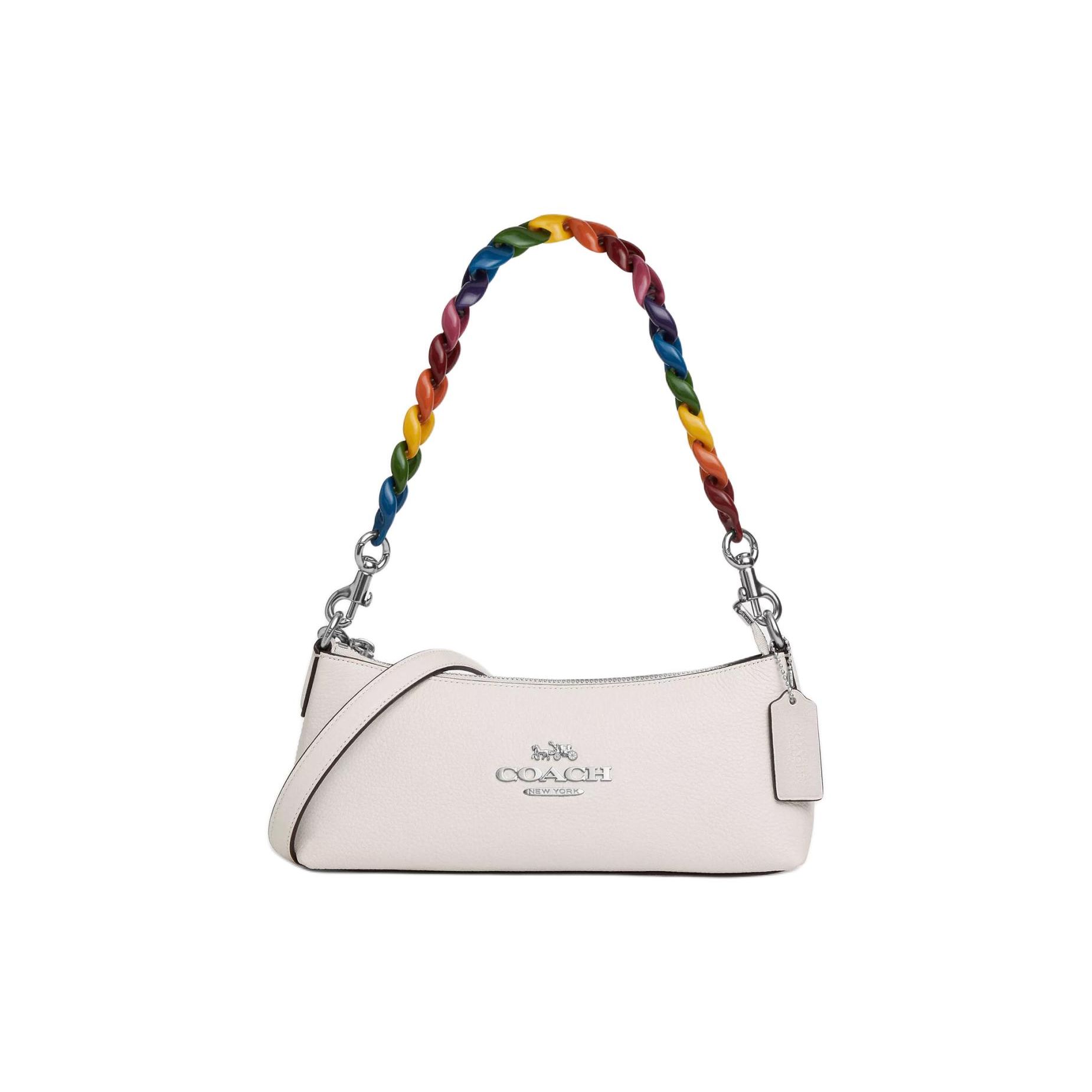 Coach Charlotte 25 Logo Classic Floral Chain Zip Closure Pebble Leather Baguette Bag Women handbags Silver Chalk Multicolor CP097-SVCAH Basic Set (Bag+Dust Bag)
Coach Charlotte 25 Logo Classic Floral Chain Zip Closure Pebble Leather Baguette Bag Women handbags Silver Chalk Multicolor CP097-SVCAH Basic Set (Bag+Dust Bag)