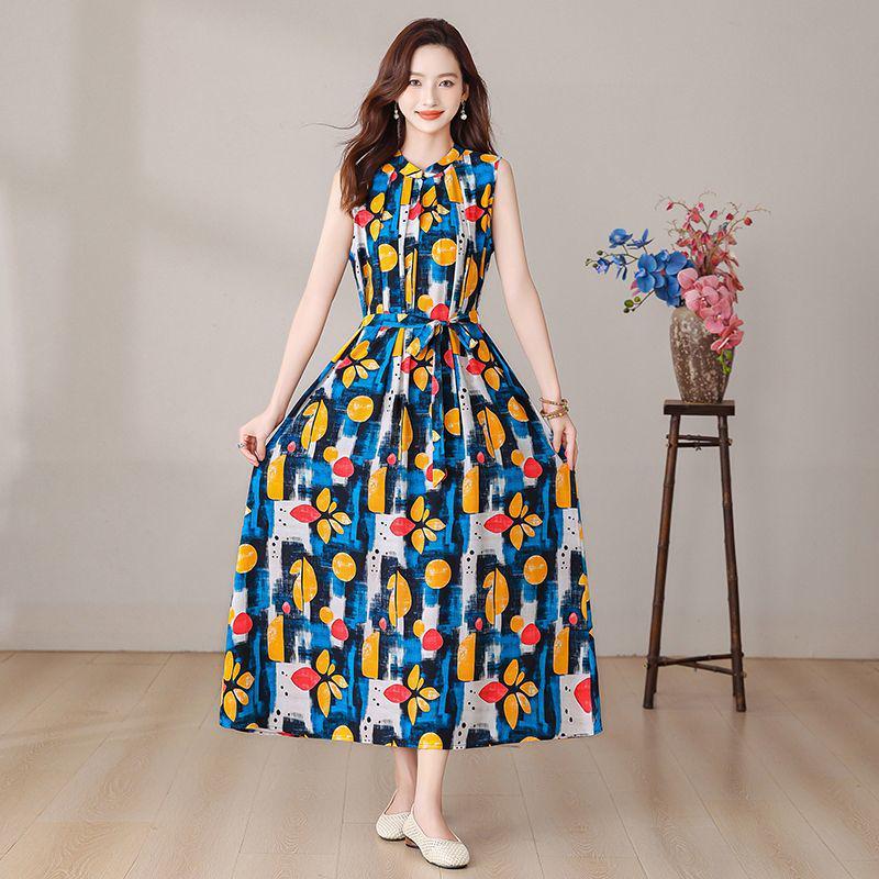 Elegant Floral Plus Size Cotton Silk Summer Dress for Middle-Aged Women 3XL (140-165 jin)
Elegant Floral Plus Size Cotton Silk Summer Dress for Middle-Aged Women 3XL (140-165 jin)