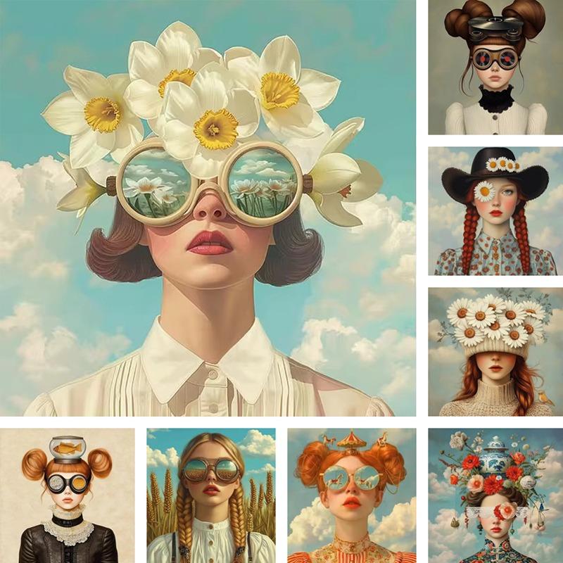 Dreamy Mysterious Girl Aesthetic Art Canvas Painting Surrealism Flowers Girls Posters Prints Morden Room Home Decor Mural 21cm×30cm NoFrame
Dreamy Mysterious Girl Aesthetic Art Canvas Painting Surrealism Flowers Girls Posters Prints Morden Room Home Decor Mural 21cm×30cm NoFrame