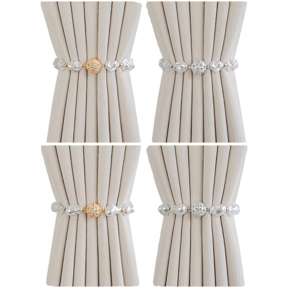 No Punching Curtain Tieback Pearl Curtain Tie Strap New Curtain Buckle Strap Home Decoration Type B-Silver 30cm
No Punching Curtain Tieback Pearl Curtain Tie Strap New Curtain Buckle Strap Home Decoration Type B-Silver 30cm