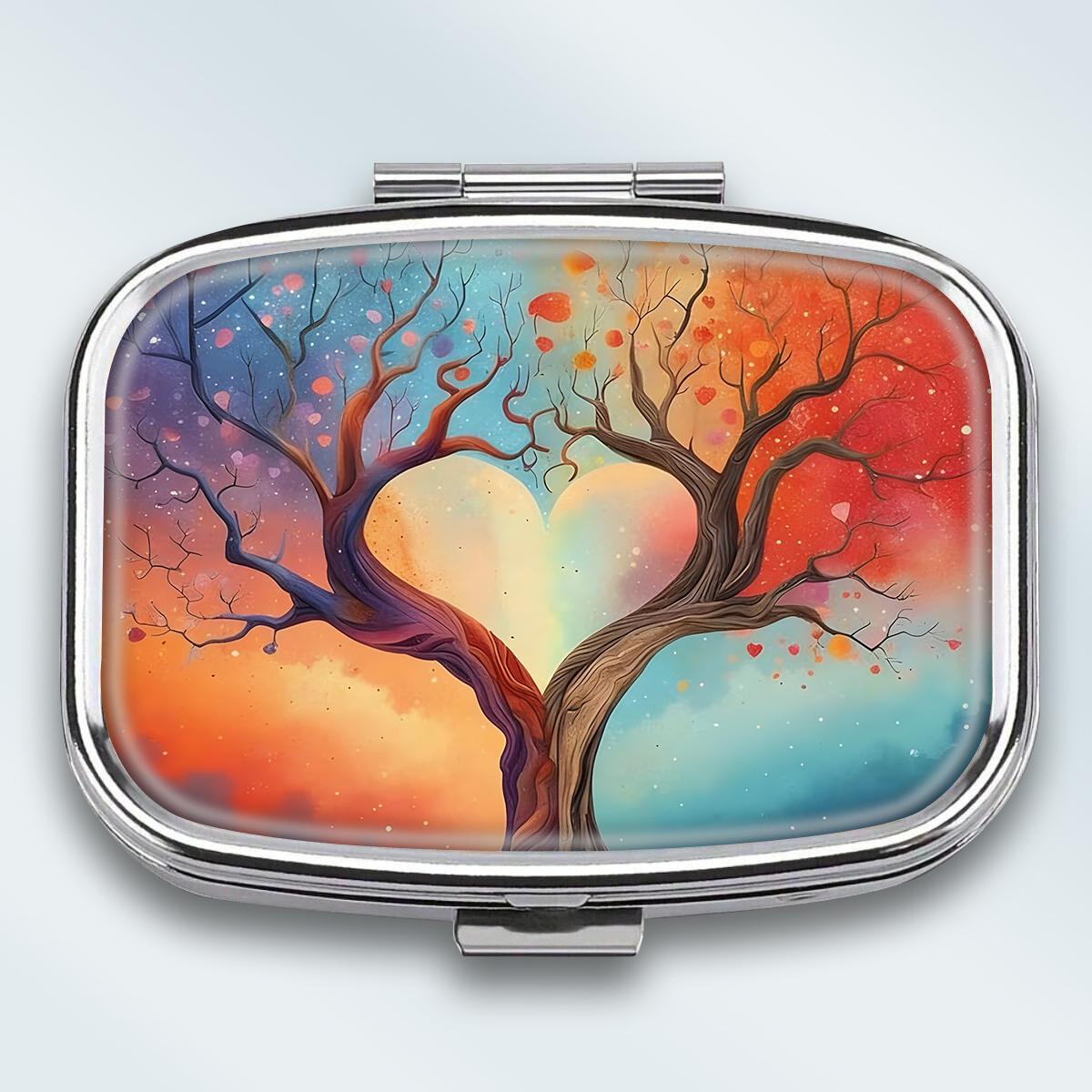 Portable Pill Box with 2 Compartments, Mini Metal Medicine Organizer Case, Cute Printed Pill Container for Vitamins, Pills, Jewelry, Travel, Daily Use разноцветный
Portable Pill Box with 2 Compartments, Mini Metal Medicine Organizer Case, Cute Printed Pill Container for Vitamins, Pills, Jewelry, Travel, Daily Use разноцветный