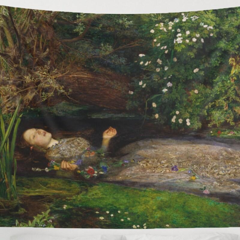 John Everett Millais tapestry painting Ophelia 75x100 чорний
John Everett Millais tapestry painting Ophelia 75x100 чорний