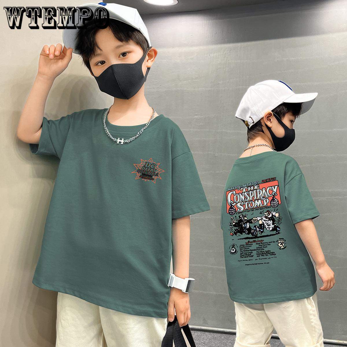 Boys Short Sleeved T-shirt Summer Loose Children s Half Sleeved Top Boys Summer Outfit 170 зелений
Boys Short Sleeved T-shirt Summer Loose Children s Half Sleeved Top Boys Summer Outfit 170 зелений