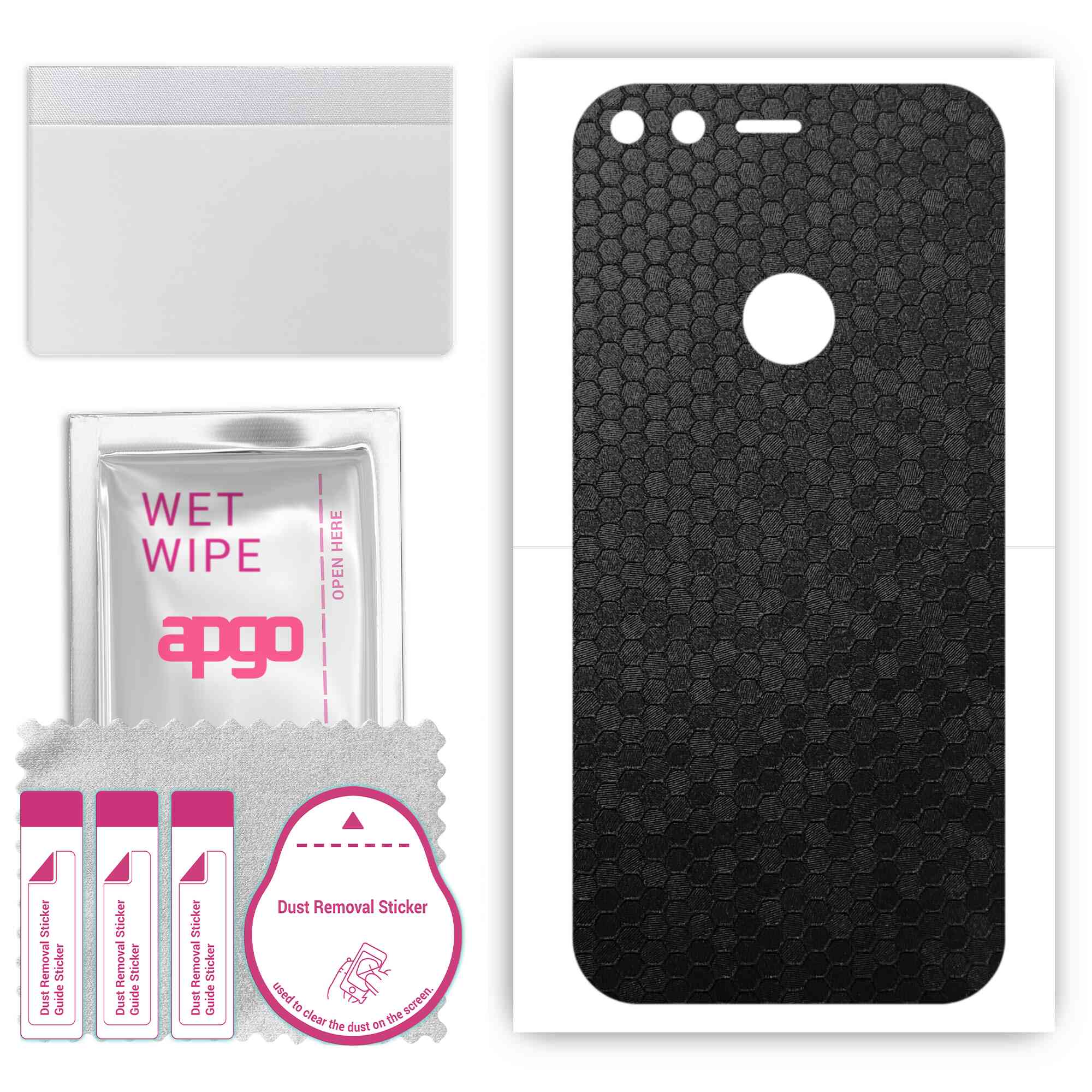apgo Protective Skin Sticker for the back compatible with Google Pixel, Wrap Film, Foil, Vinyl - Pattern Black Honeycomb
apgo Protective Skin Sticker for the back compatible with Google Pixel, Wrap Film, Foil, Vinyl - Pattern Black Honeycomb