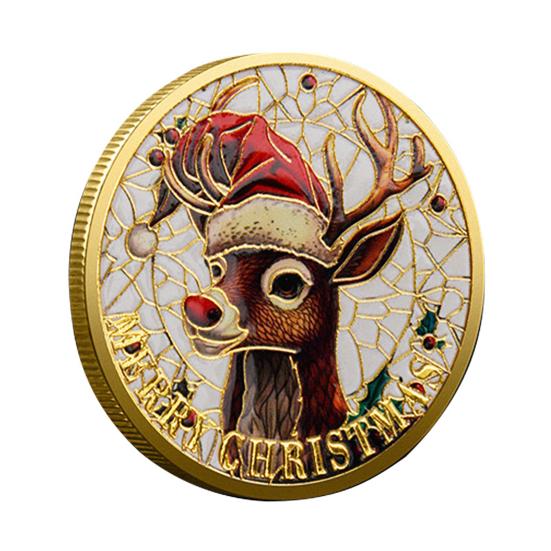 Рождественские монеты Санты, двухсторонние коллекционные монеты из сплава, красочный узор, праздничные сувенирные монеты для рождественских коробок, новогодний подарок K
Рождественские монеты Санты, двухсторонние коллекционные монеты из сплава, красочный узор, праздничные сувенирные монеты для рождественских коробок, новогодний подарок K