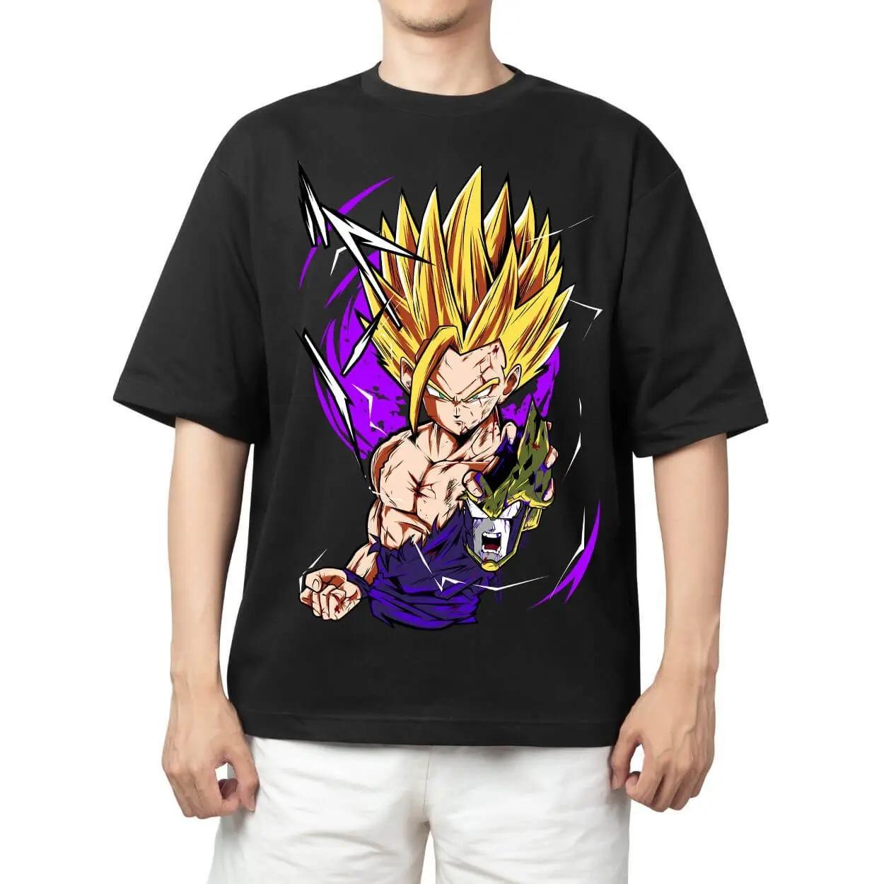 Dragon Ball Z Gohan vs Cell Anime Black T-Shirt Comfortable Fashion Vintage Double-Sided Band Graphic Print Women And Men T-shirts 4XL
Dragon Ball Z Gohan vs Cell Anime Black T-Shirt Comfortable Fashion Vintage Double-Sided Band Graphic Print Women And Men T-shirts 4XL