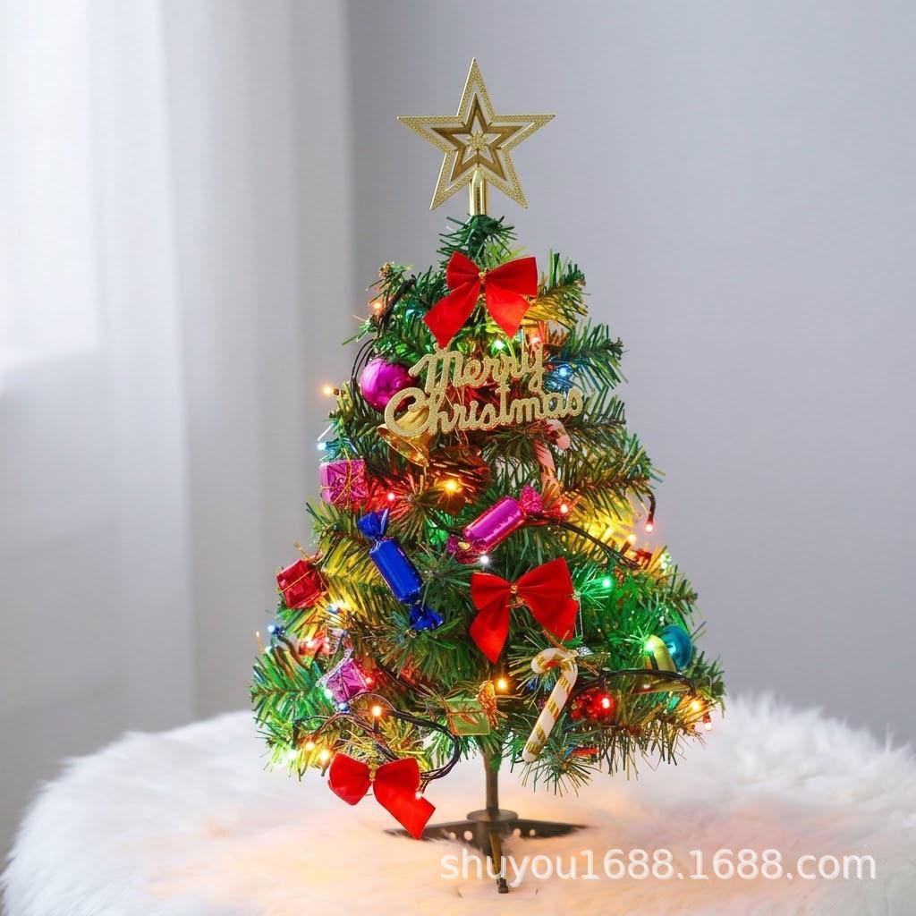 Exquisite Christmas Tree Ornaments Set: 45/60/90cm Mini Trees with Dense Lights for Desktop Display Warm Lights 45cm
Exquisite Christmas Tree Ornaments Set: 45/60/90cm Mini Trees with Dense Lights for Desktop Display Warm Lights 45cm