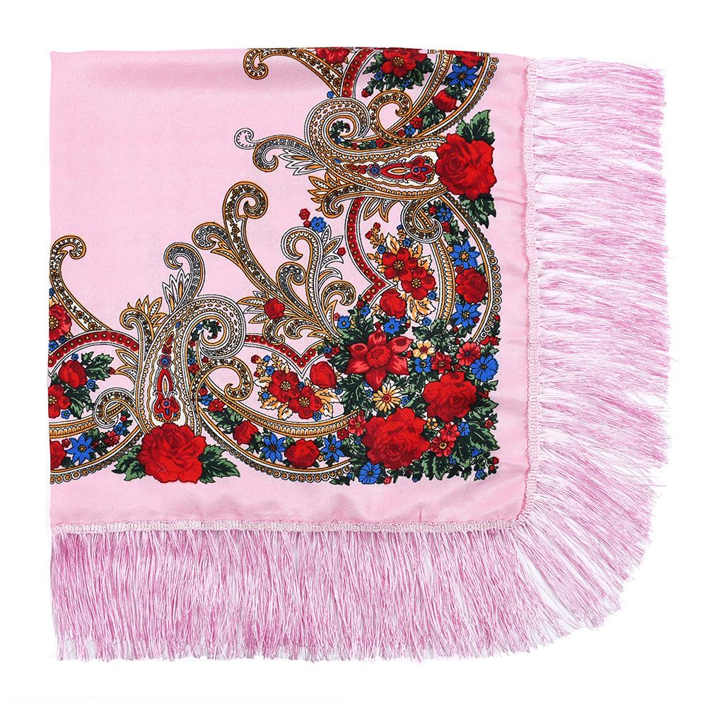 100*100 см русский квадратный шарф женский роскошный цветочный принт бандана с бахромой украинская шаль розовый
100*100 см русский квадратный шарф женский роскошный цветочный принт бандана с бахромой украинская шаль розовый