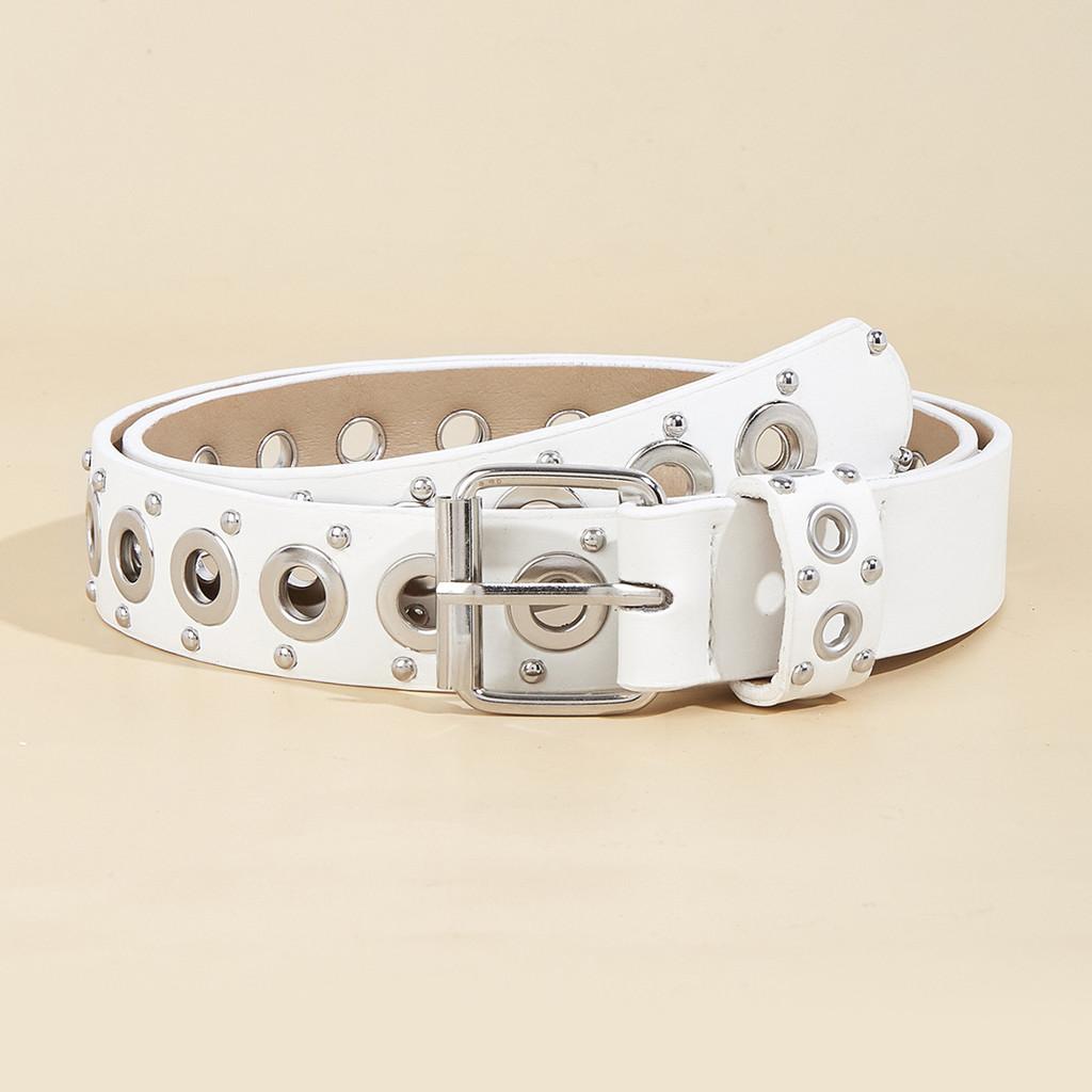 Minimalist Punk Style Pu Belt With Rivet Detailing For Casual Wear 2024 білий
Minimalist Punk Style Pu Belt With Rivet Detailing For Casual Wear 2024 білий
