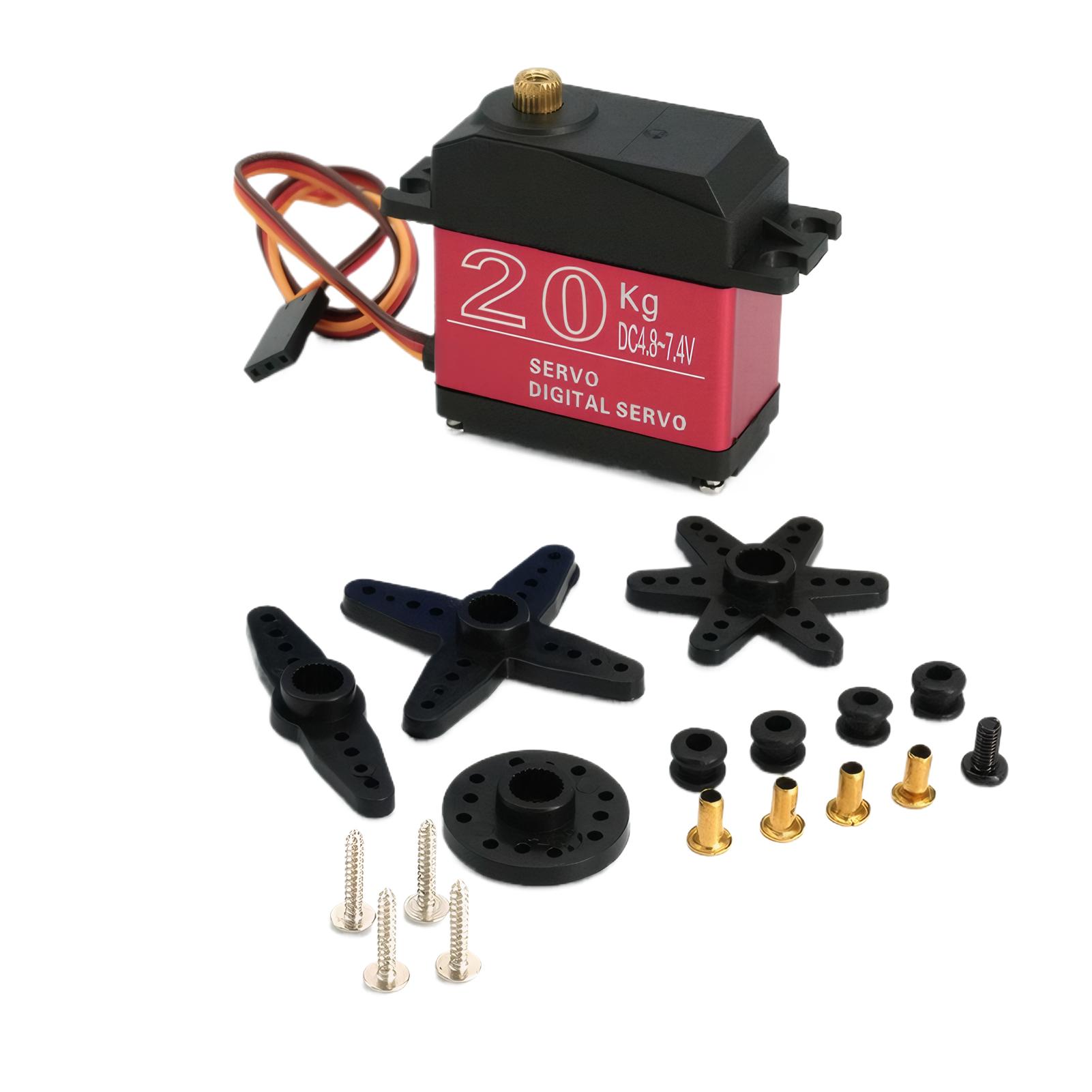 1X Servo 20Kg 25Kg 30Kg 35Kg High Speed servo Metal Gear Digital Servo RC Servo For 1/8 1/10 Scale RC Cars
1X Servo 20Kg 25Kg 30Kg 35Kg High Speed servo Metal Gear Digital Servo RC Servo For 1/8 1/10 Scale RC Cars
