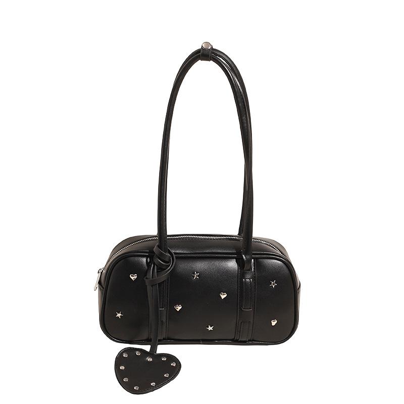 Fashi Pink One Shoulder Bag for Women Persalized Rivet Heart Tassel Handbags Korean Retro Versatile PU Underarm Bags (20cm<Max Length<30cm) чёрный
Fashi Pink One Shoulder Bag for Women Persalized Rivet Heart Tassel Handbags Korean Retro Versatile PU Underarm Bags (20cm<Max Length<30cm) чёрный