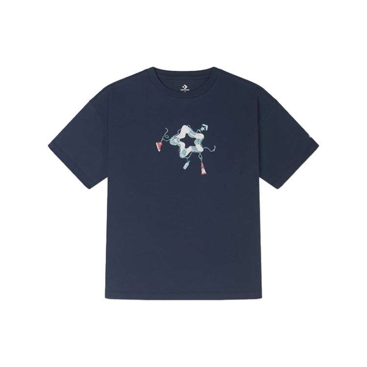 Converse Cartoon Star Pattern Print Round Neck Short Sleeve T-Shirt Women Tops Navy 10025880-A02
Converse Cartoon Star Pattern Print Round Neck Short Sleeve T-Shirt Women Tops Navy 10025880-A02