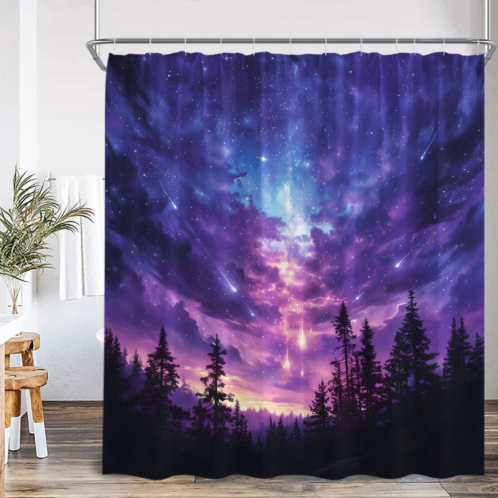 Fantasy Sky Meteor Shower Curtain Full Moon Space Universe Forest Cloud Magic Astrology Polyester Bath Curtain Decor With Hook W60H190(CM)-1 Pcs
Fantasy Sky Meteor Shower Curtain Full Moon Space Universe Forest Cloud Magic Astrology Polyester Bath Curtain Decor With Hook W60H190(CM)-1 Pcs