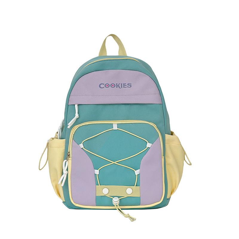Nylon School Backpack For Middle Schoolers With Letter Print And Cord Decor For Youth Education Use Green Purple
Nylon School Backpack For Middle Schoolers With Letter Print And Cord Decor For Youth Education Use Green Purple