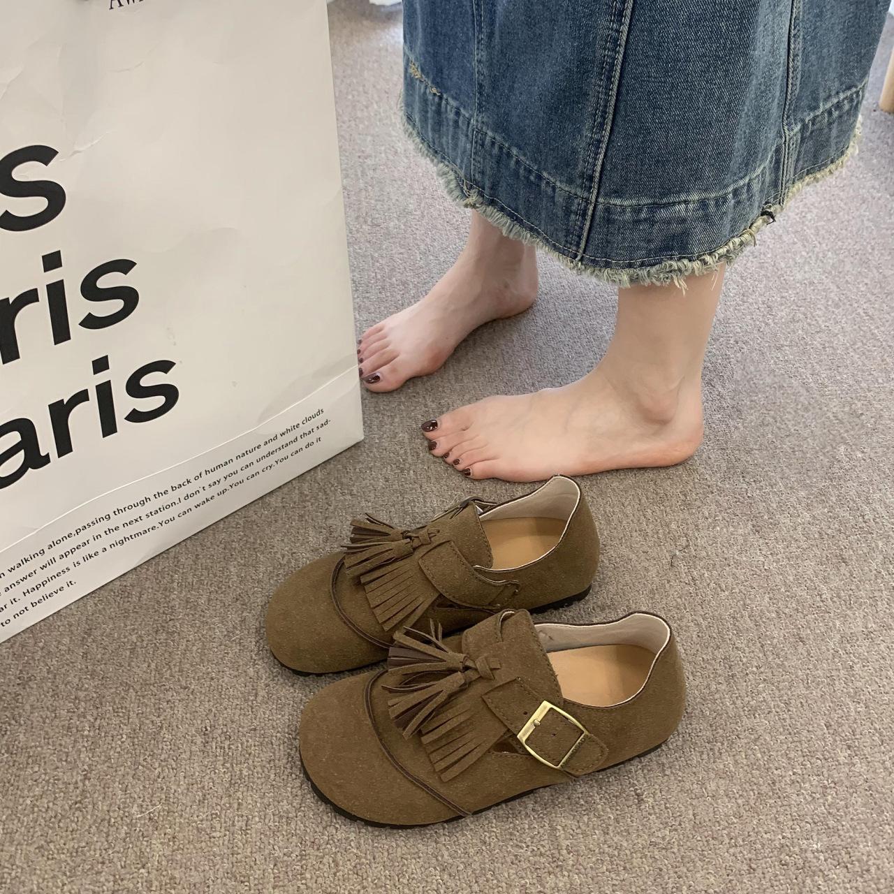 French retro design single shoes spring and autumn new casual lazy one-pedal flat-bottomed versatile Birkenloafers 35 коричневый
French retro design single shoes spring and autumn new casual lazy one-pedal flat-bottomed versatile Birkenloafers 35 коричневый