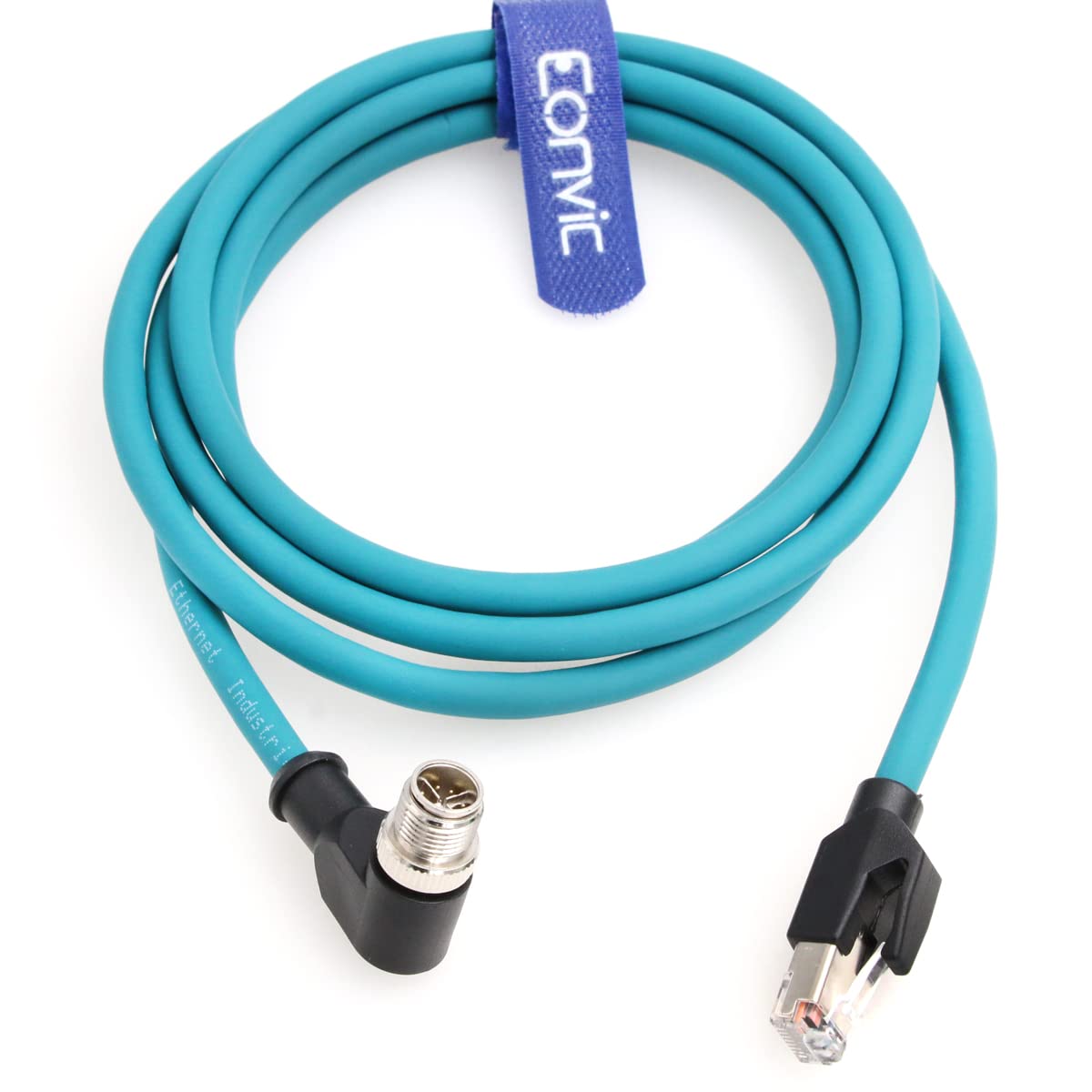 Eonvic Right Angle M12 X Code 8 Pin Cognex Industrial Camera Ethernet High Flex Cable 5M -RJ45 Cat-7e синій
Eonvic Right Angle M12 X Code 8 Pin Cognex Industrial Camera Ethernet High Flex Cable 5M -RJ45 Cat-7e синій