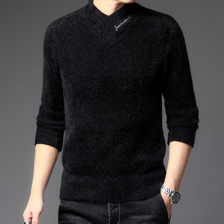 Men s Slim Fit V-Neck Mink Fur Sweater with Zipper Collar 2XL чорний
Men s Slim Fit V-Neck Mink Fur Sweater with Zipper Collar 2XL чорний
