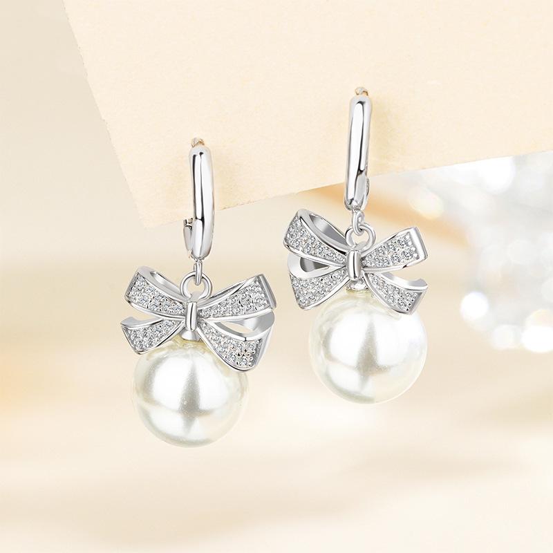 S925 Sterling Silver Bowknot Pearl Earrings - Elegant, Versatile Women s Stud Dangle 925 Silver платиновый
S925 Sterling Silver Bowknot Pearl Earrings - Elegant, Versatile Women s Stud Dangle 925 Silver платиновый