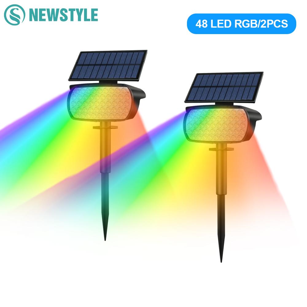 Solar Color Changing Spot Lights 48/37/20LED RGB Solar Powered Landscape Lights Garden Yard Driveway Lawn Patio Pathway Decor 1pc
Solar Color Changing Spot Lights 48/37/20LED RGB Solar Powered Landscape Lights Garden Yard Driveway Lawn Patio Pathway Decor 1pc