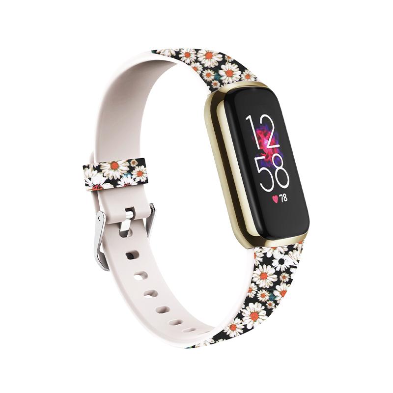 Stylish Printed Silicone Watch Band Replacement Wrist Strap for Fitbit Luxe,Size: L Small Flowers
Stylish Printed Silicone Watch Band Replacement Wrist Strap for Fitbit Luxe,Size: L Small Flowers