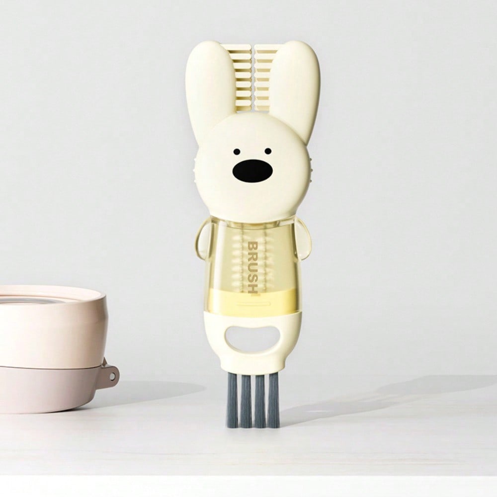 1pc Bear Style Cleaning Brush With 4 Detachable And Washable Functions, For Cleaning Cups, Baby Bottles, And Grooves, Suitable For Kitchen Use 1Pcs жовтий
1pc Bear Style Cleaning Brush With 4 Detachable And Washable Functions, For Cleaning Cups, Baby Bottles, And Grooves, Suitable For Kitchen Use 1Pcs жовтий