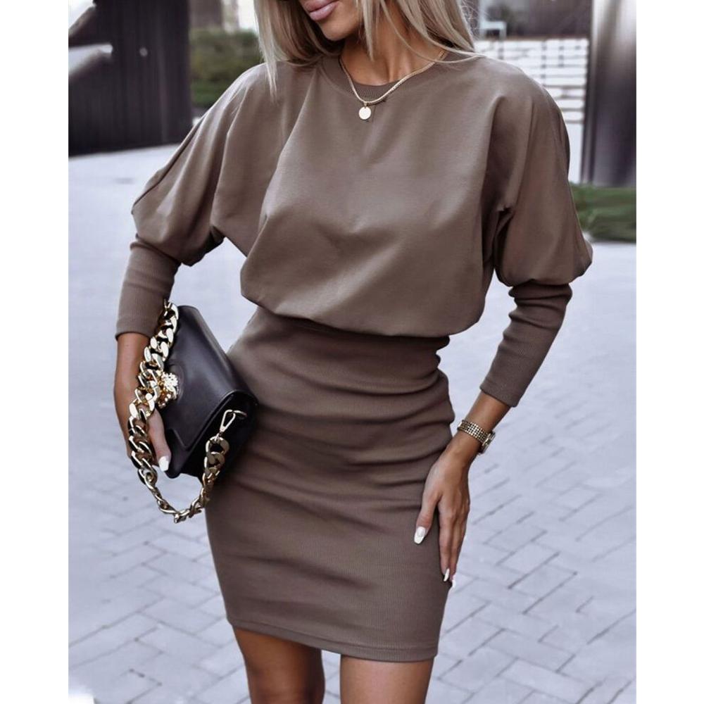 Женское облегающее мини-платье в стиле пэчворк OL 
Женское облегающее мини-платье в стиле пэчворк OL