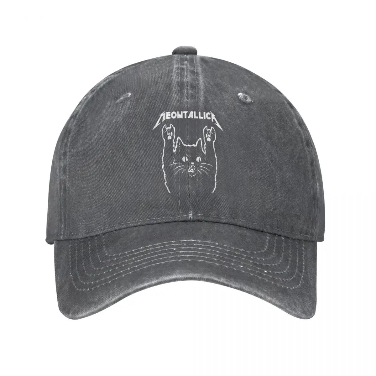 Cat Meowtallica Rock Music Baseball Cap Vintage Distressed Cotton for Men Women Outdoor Workouts Adjustable Hats Adjustable
Cat Meowtallica Rock Music Baseball Cap Vintage Distressed Cotton for Men Women Outdoor Workouts Adjustable Hats Adjustable
