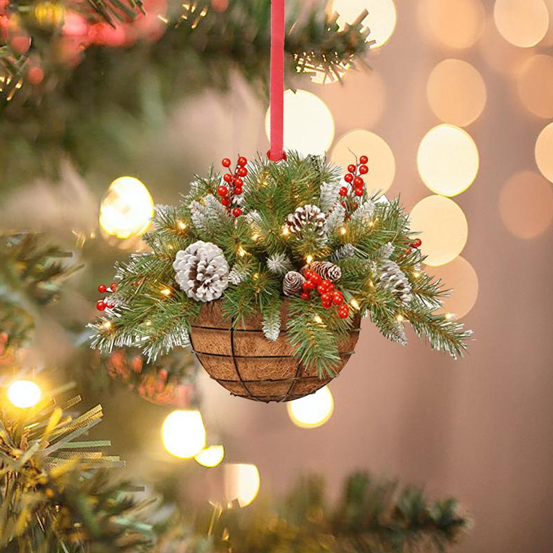Wooden Christmas Flower Basket Hanging Ornaments Xmas Tree Pine Cone Pendant 2024 Christmas Decorations for Home Xmas New Year
Wooden Christmas Flower Basket Hanging Ornaments Xmas Tree Pine Cone Pendant 2024 Christmas Decorations for Home Xmas New Year