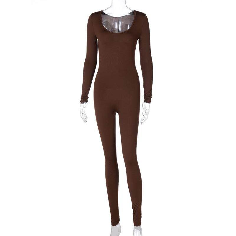 European and American Women s Fashion Hot-Selling Items 2025 Summer New Fashion Long-Sleeve Slim-Fit Butt-Lifting Jumpsuit Amazon Foreign Trade Brown M
European and American Women s Fashion Hot-Selling Items 2025 Summer New Fashion Long-Sleeve Slim-Fit Butt-Lifting Jumpsuit Amazon Foreign Trade Brown M