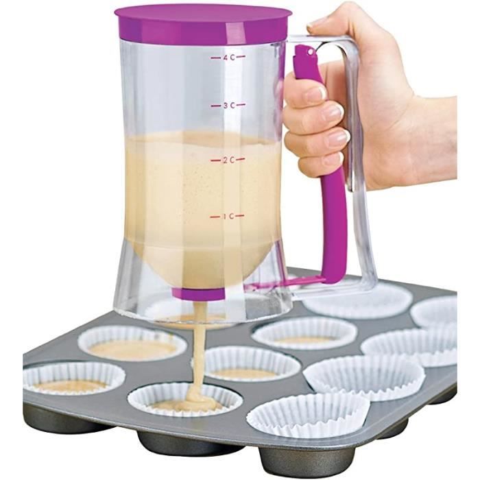 Distributeur de nourriture pour pâte à gâteau - ZGEER - Entonnoir manuel gradué - 900 ml - Plastique
Distributeur de nourriture pour pâte à gâteau - ZGEER - Entonnoir manuel gradué - 900 ml - Plastique