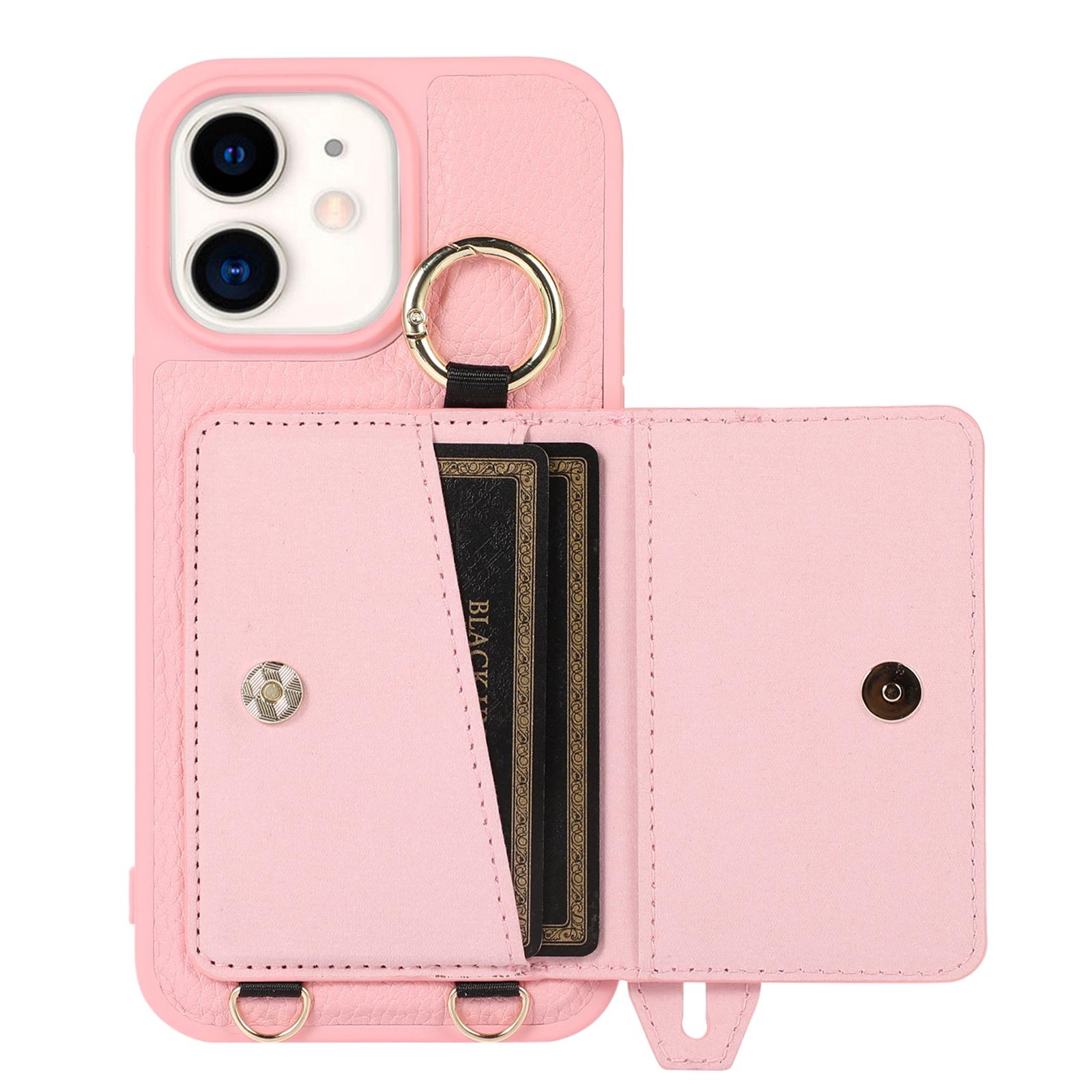 Fall-proof Cover for iPhone 11 6.1 inch Card Holder Hand Strap Leather+TPU Phone Kickstand Case with Shoulder Strap Apricot
Fall-proof Cover for iPhone 11 6.1 inch Card Holder Hand Strap Leather+TPU Phone Kickstand Case with Shoulder Strap Apricot
