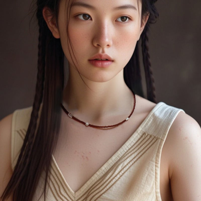 standingfish whisper necklace B1 38cm + 5cm
standingfish whisper necklace B1 38cm + 5cm