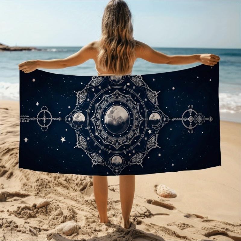 1pc Beach Towel with Starry Sky and Music Mandala Pattern- Soft, Absorbent, Quick-Drying- Suitable for Swimming, Camping,Bathing W40*H60(CM)
1pc Beach Towel with Starry Sky and Music Mandala Pattern- Soft, Absorbent, Quick-Drying- Suitable for Swimming, Camping,Bathing W40*H60(CM)