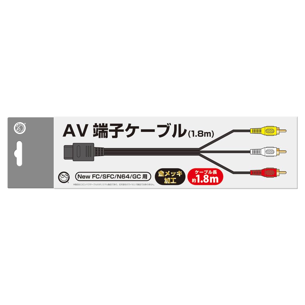 Кабель AV-терминала Новый (Для NewFC/SFC/N64/GC) 1,8 м - Famicom/Super Famicom/Nintendo 64/GameCube
Кабель AV-терминала Новый (Для NewFC/SFC/N64/GC) 1,8 м - Famicom/Super Famicom/Nintendo 64/GameCube