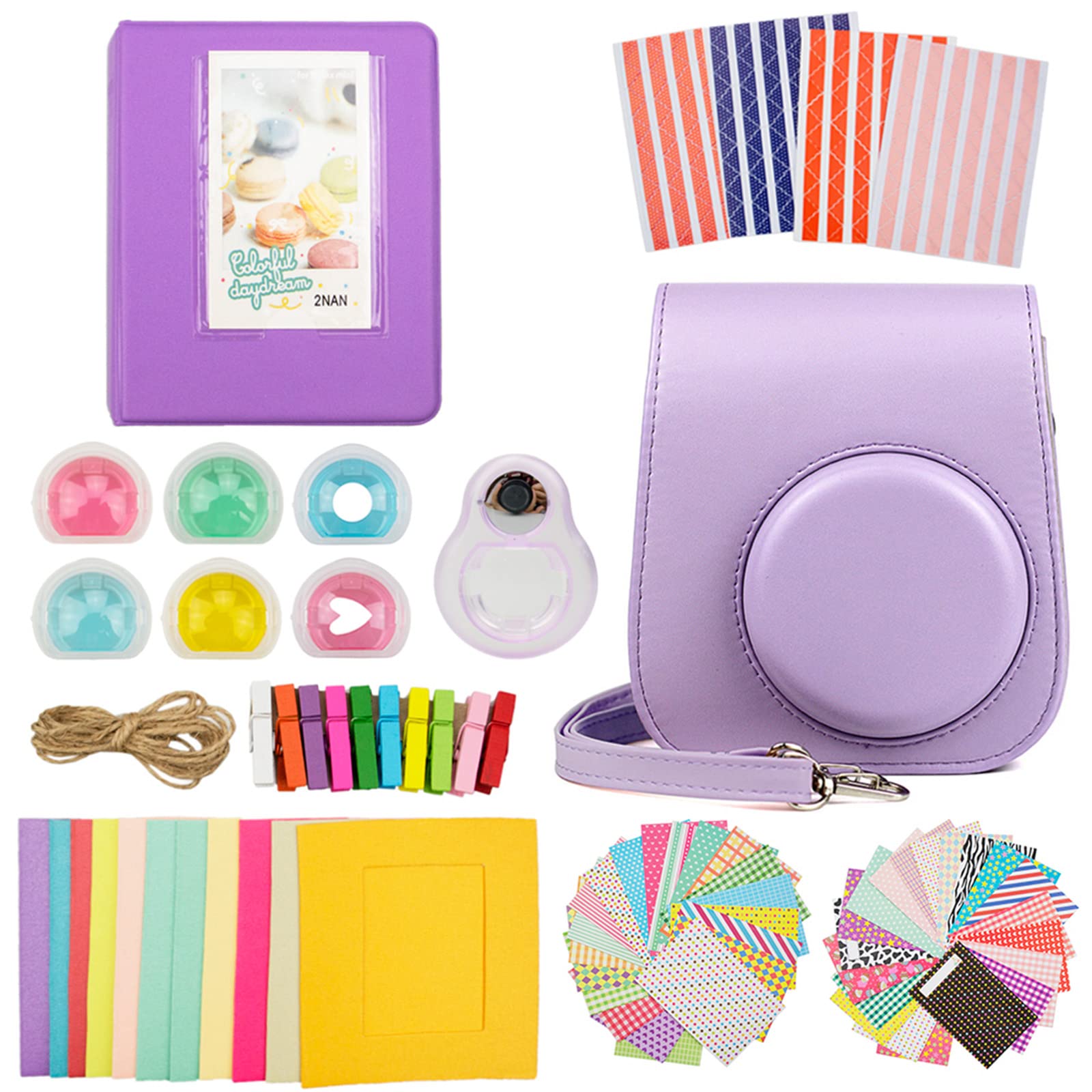 kinokoo Fujifilm Instax Mini 11 Case, Instax Mini 11 Camera Case and Accessories Set of 8 (PP)
kinokoo Fujifilm Instax Mini 11 Case, Instax Mini 11 Camera Case and Accessories Set of 8 (PP)