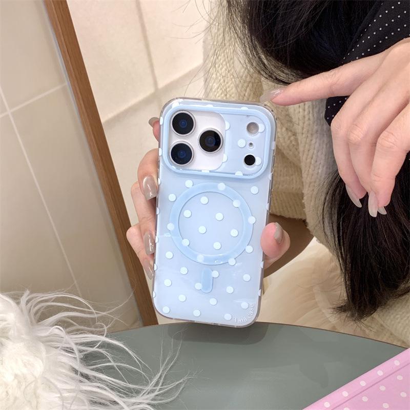 Dopamine Polka Dot Magnetic Stand Case for iPhone 17, 16 Pro Max, 15, 14 - Premium Feel iPhone 16
Dopamine Polka Dot Magnetic Stand Case for iPhone 17, 16 Pro Max, 15, 14 - Premium Feel iPhone 16