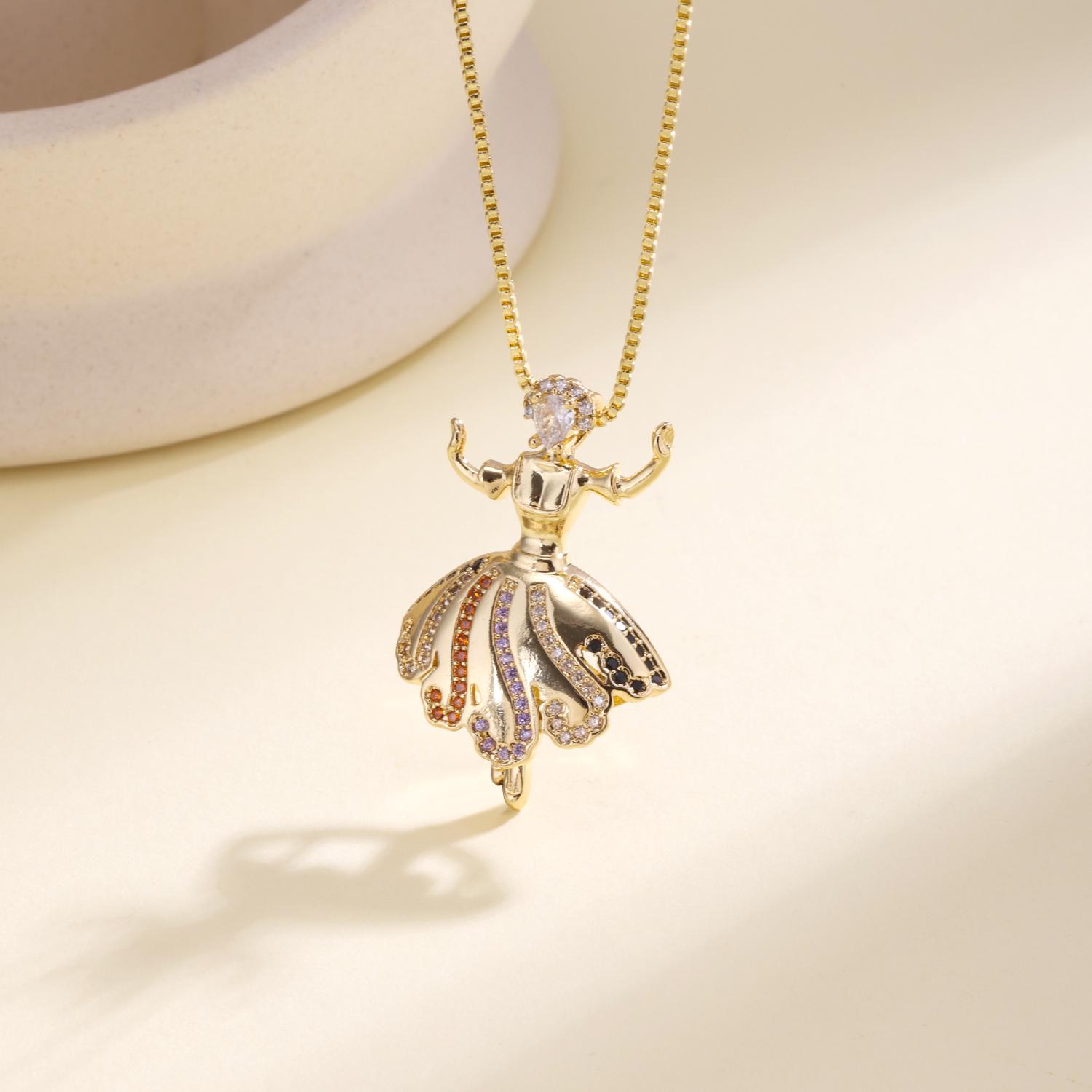Nidin Fashion Ballerina & Mermaid Pendant Necklace For Women Cubic Zirconia Pearl Cute Neck Chain Girls Party Jewelry Gifts
Nidin Fashion Ballerina & Mermaid Pendant Necklace For Women Cubic Zirconia Pearl Cute Neck Chain Girls Party Jewelry Gifts