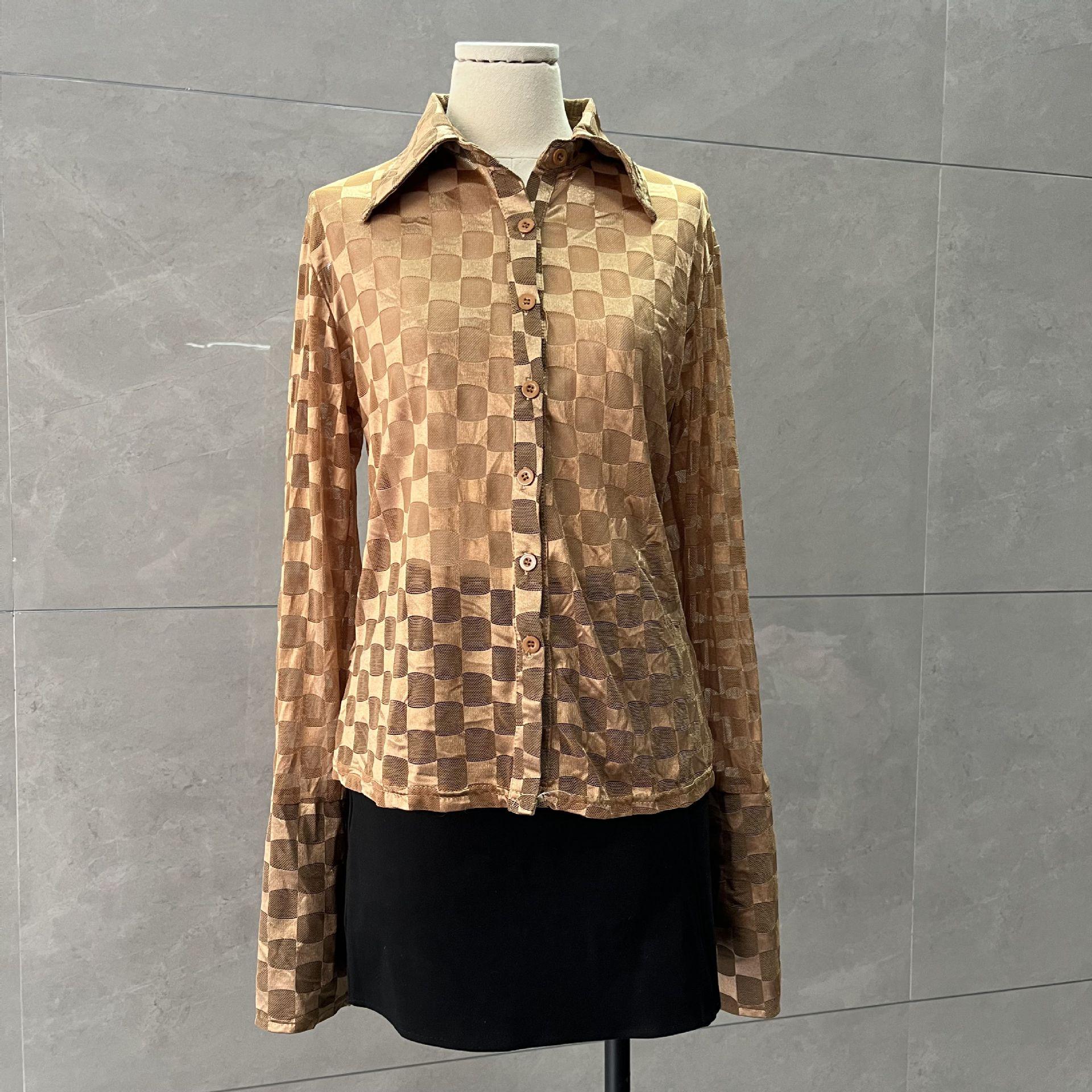 Sweet & Spicy French Gingham Crop Top - Long Sleeve Sunscreen Shirt for Women L (Approx. 115 lbs)
Sweet & Spicy French Gingham Crop Top - Long Sleeve Sunscreen Shirt for Women L (Approx. 115 lbs)