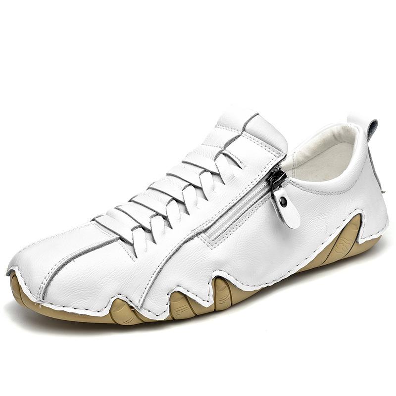 Туфли на плоской подошве из износостойкой мягкой кожи, мужские повседневные туфли, спортивные, дышащие, на молнии, модные кроссовки 2024 года, новинка, весна-осень 38
Туфли на плоской подошве из износостойкой мягкой кожи, мужские повседневные туфли, спортивные, дышащие, на молнии, модные кроссовки 2024 года, новинка, весна-осень 38