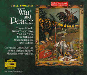CD PROKOFIEV, MELIK-PASHAYEV; BOLSHOI - Prokofiev: War and Peace 74321293502 BMG Classics 1996 Europe Classical Used
CD PROKOFIEV, MELIK-PASHAYEV; BOLSHOI - Prokofiev: War and Peace 74321293502 BMG Classics 1996 Europe Classical Used