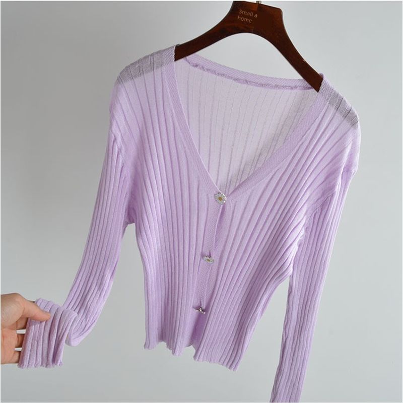 Ice Silk Thin Top V-neck Slimming Shawl and Sunscreen Shirt Violet All yards
Ice Silk Thin Top V-neck Slimming Shawl and Sunscreen Shirt Violet All yards