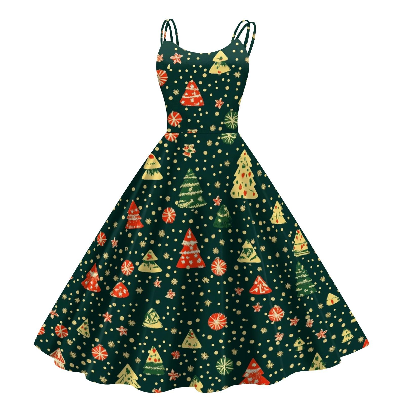 Женские рождественские подарки, напечатанная шапка Санты, сексуальное платье с открытыми плечами в стиле панк-винтаж M
Женские рождественские подарки, напечатанная шапка Санты, сексуальное платье с открытыми плечами в стиле панк-винтаж M