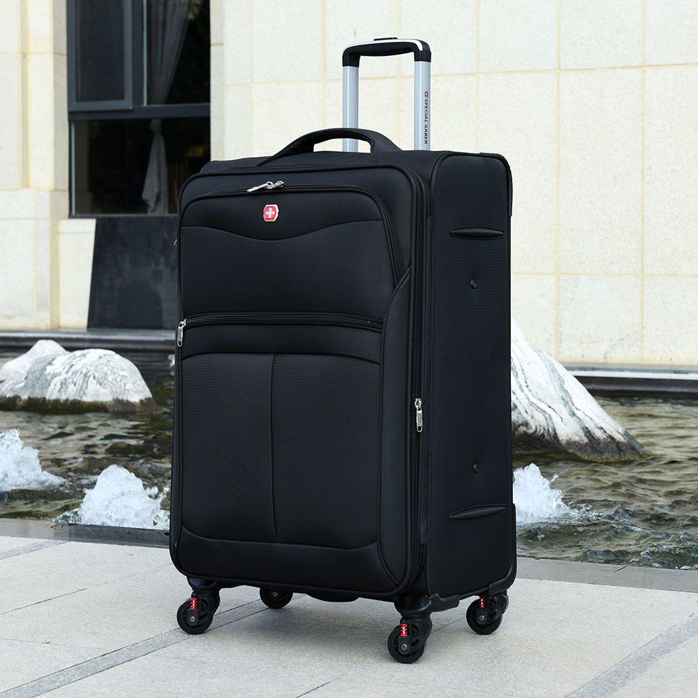 Oxford Cloth Large Capacity Durable Trolley Suitcase with Leather and Password Lock 20 inches (Carry-on size)
Oxford Cloth Large Capacity Durable Trolley Suitcase with Leather and Password Lock 20 inches (Carry-on size)