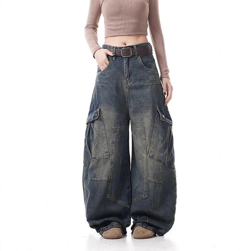 Vintage Washed Distressed Scimitar Jeans 2025: Men s & Women s Loose Wide Leg Work Pants with Multi-Pockets 2X Large
Vintage Washed Distressed Scimitar Jeans 2025: Men s & Women s Loose Wide Leg Work Pants with Multi-Pockets 2X Large