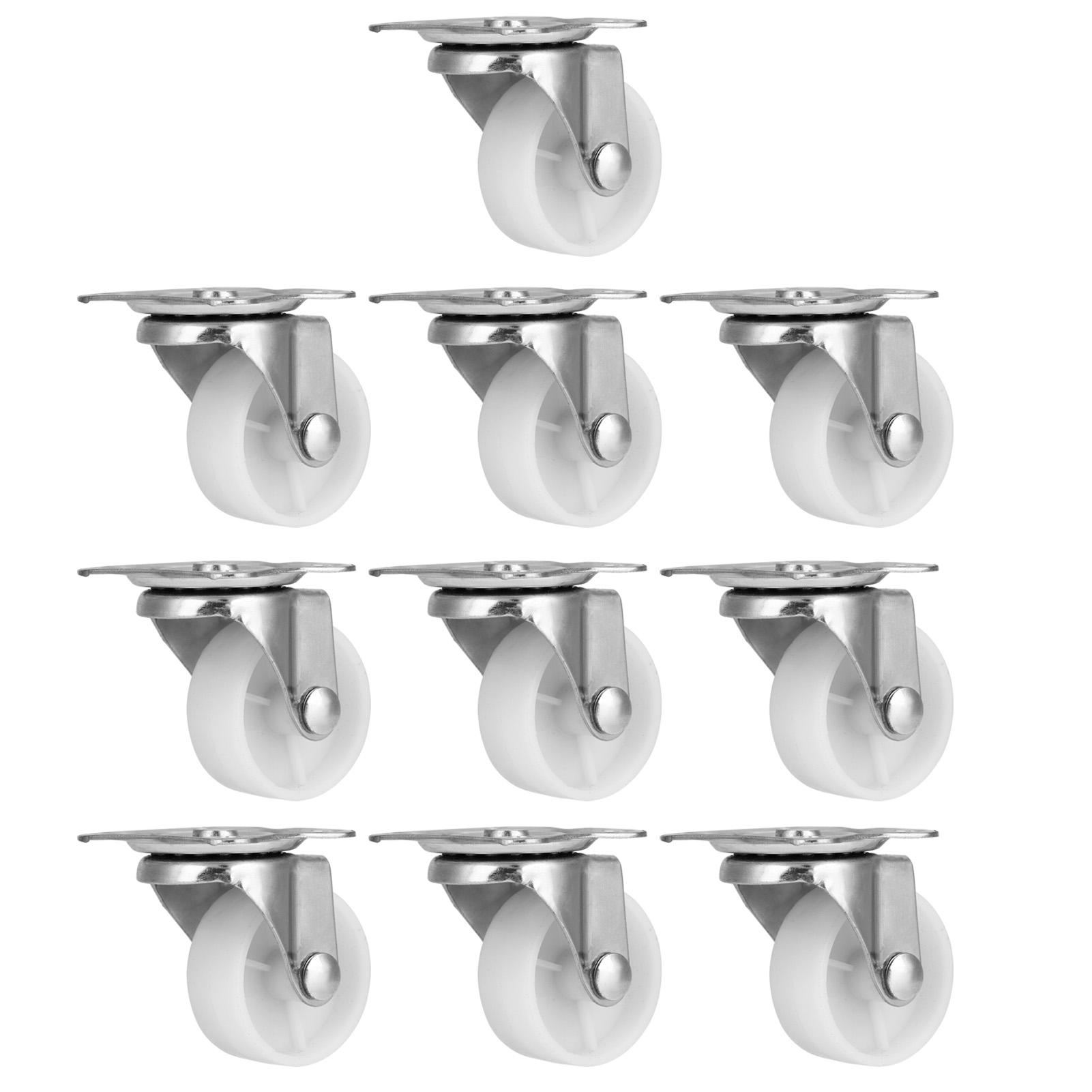 10Pcs White PP Universal Casters Wheels Replacement for Cabinet Bookshelf Baby Crib Furniture
10Pcs White PP Universal Casters Wheels Replacement for Cabinet Bookshelf Baby Crib Furniture