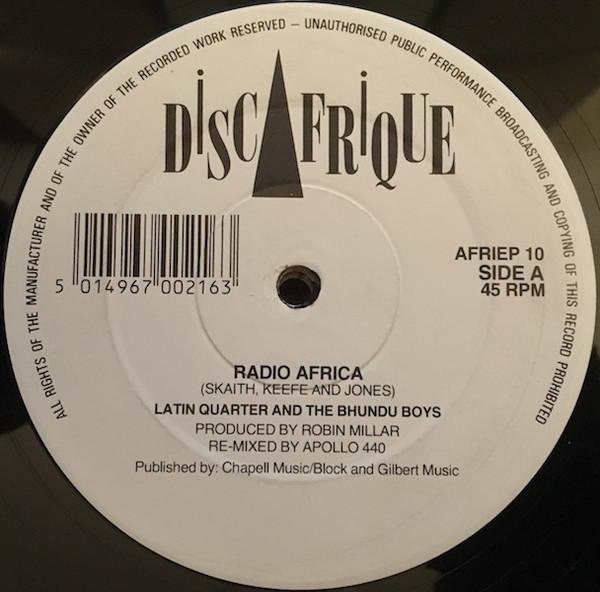 12inch Record LATIN QUARTER & BHUNDU BOYS - Radio Africa AFRIEP10 Discafrique Rec UK Dance & Electronica Used
12inch Record LATIN QUARTER & BHUNDU BOYS - Radio Africa AFRIEP10 Discafrique Rec UK Dance & Electronica Used
