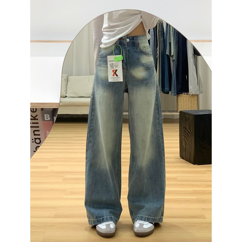 American-Style Small Retro Washed Blue Loose Pants Denim Women s New Arrival All-Matching Straight Pants for Summer 2025 Retro Blue pants 155-165 XL
American-Style Small Retro Washed Blue Loose Pants Denim Women s New Arrival All-Matching Straight Pants for Summer 2025 Retro Blue pants 155-165 XL