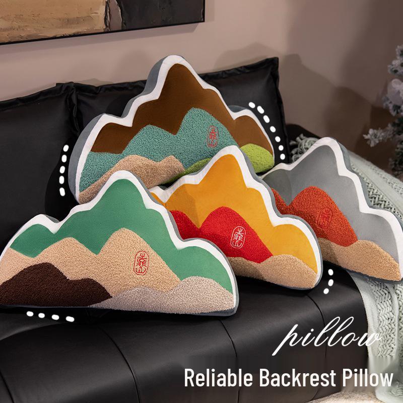 Creative Mountain Backrest Pillow: Chinese Style Green Cushion for Sofa, Seat, or Office Lumbar Support 60*35cm 0.67kg
Creative Mountain Backrest Pillow: Chinese Style Green Cushion for Sofa, Seat, or Office Lumbar Support 60*35cm 0.67kg